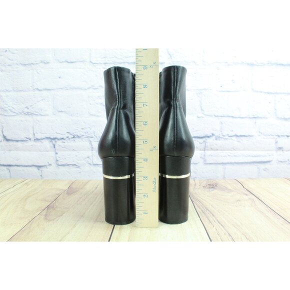 3.1 Phillip Lim Ziggy Ankle Zip Platform Boots Leather Black Size 9 - Picture 6 of 10